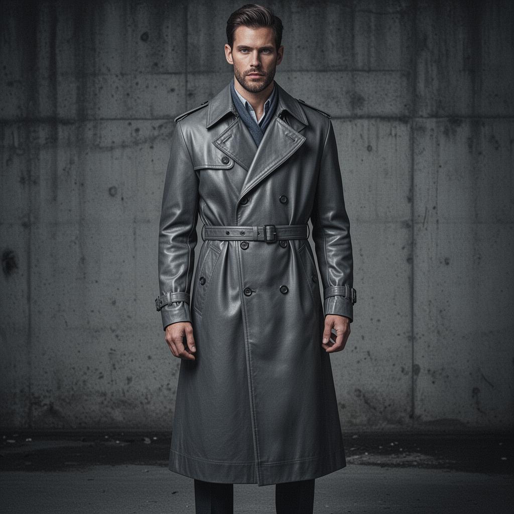 CHARCOAL TRENCH LONG