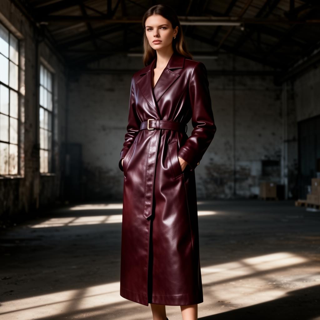 OXBLOOD MAXI COAT